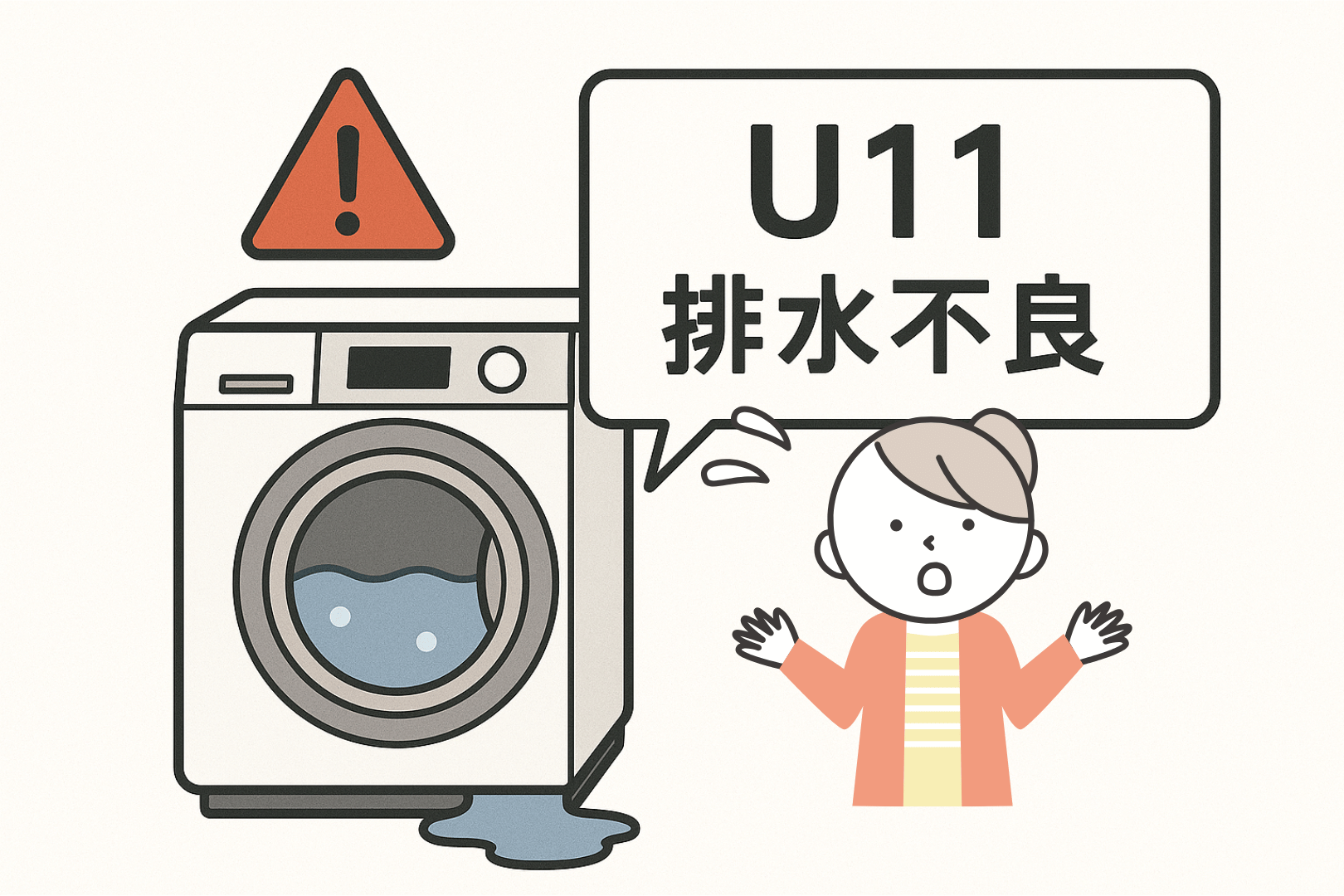 panasonic洗濯機U11エラーコード